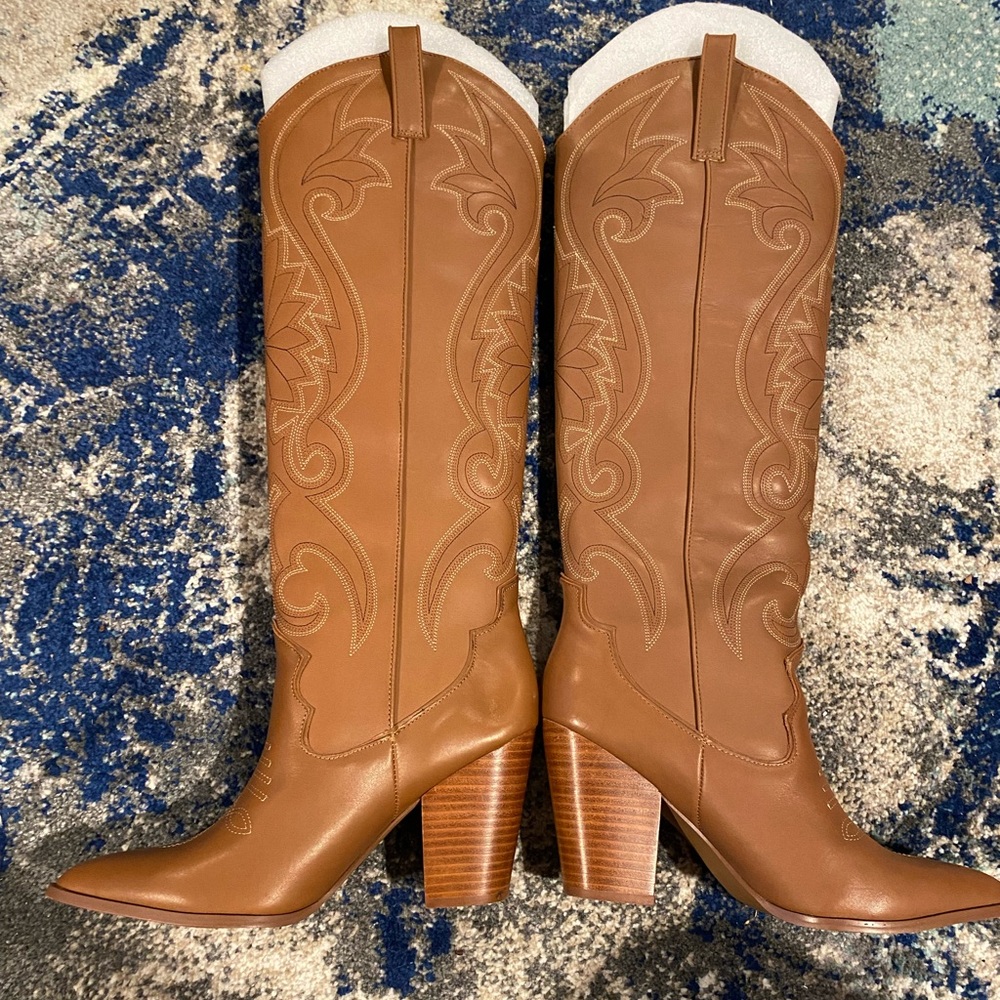 STEVE MADDEN LASSO WESTERN COWBOY BOOTS
